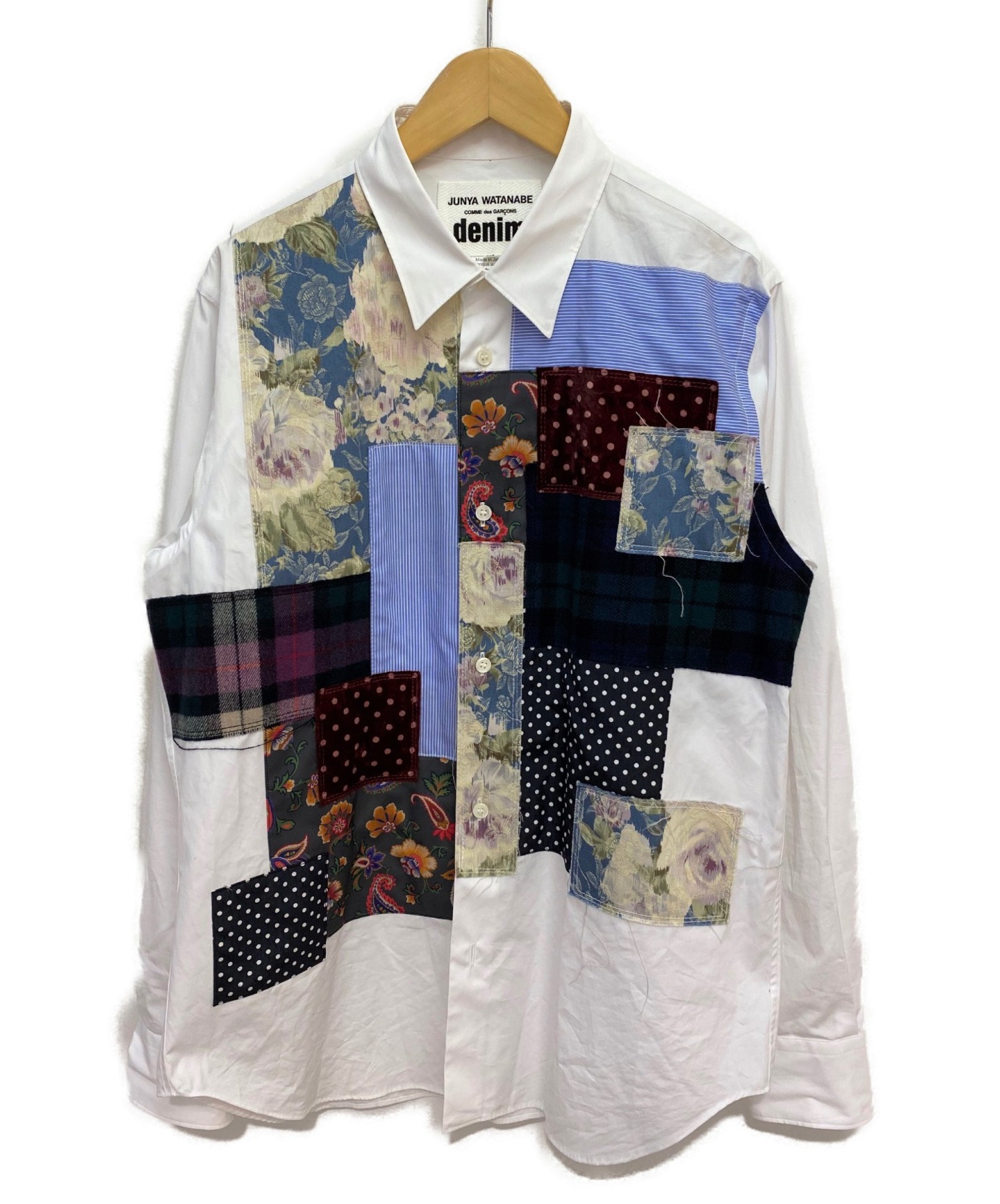 希少！JUNYA WATANABE MAN パッチワークシャツ 限定-