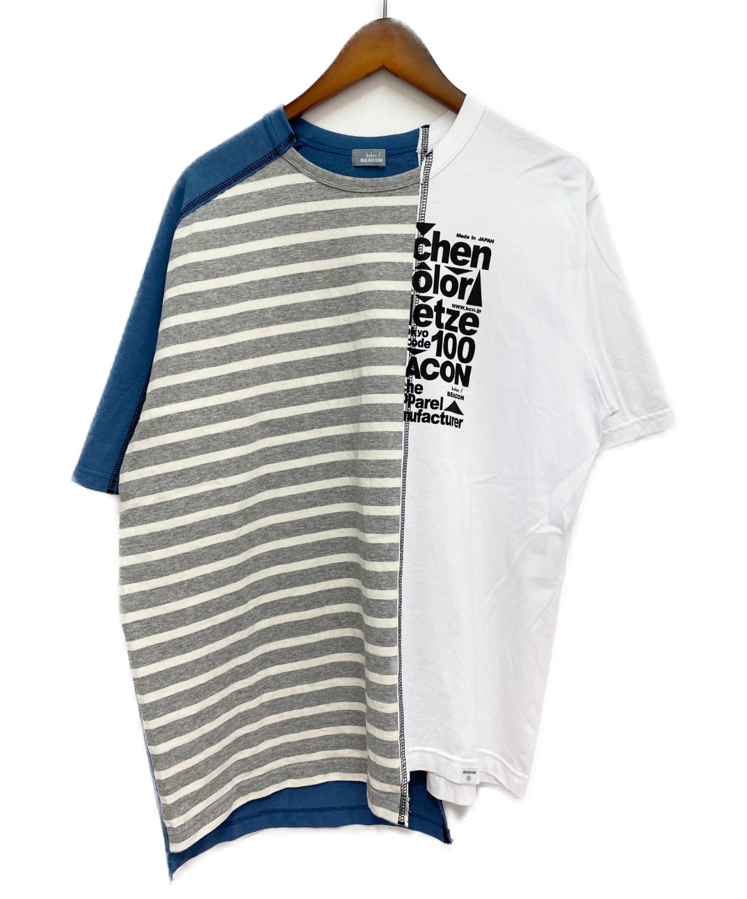 高評価低価 kolor kolor ペーパー天竺 スプライスドTシャツの通販 by どん's shop｜カラーならラクマ
