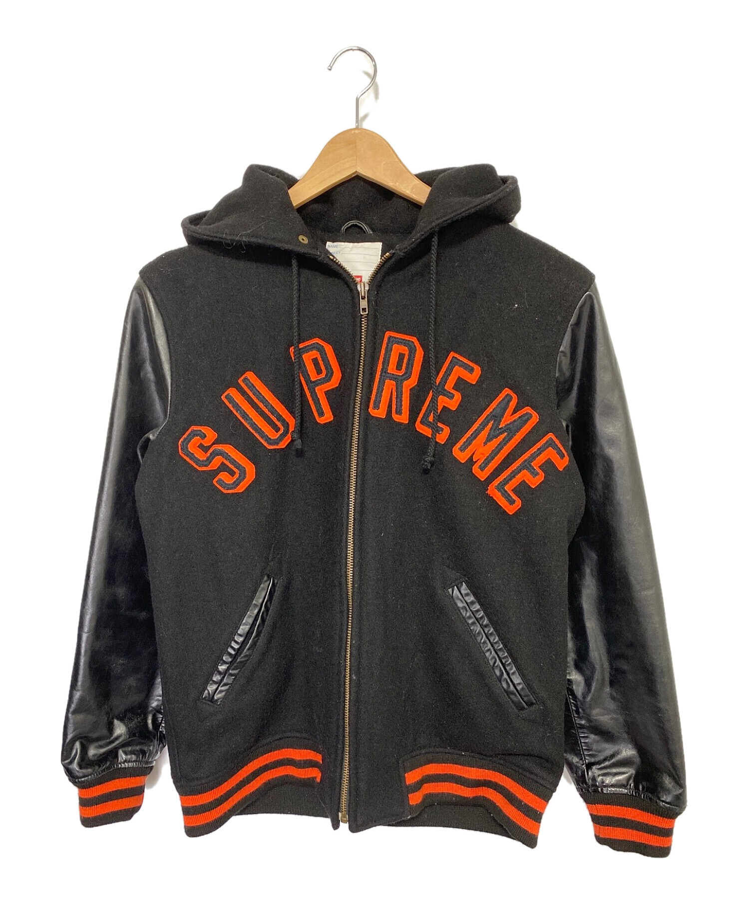 ポイントキャンペーン中 Supreme 12aw Hooded Varsity Jacket | www