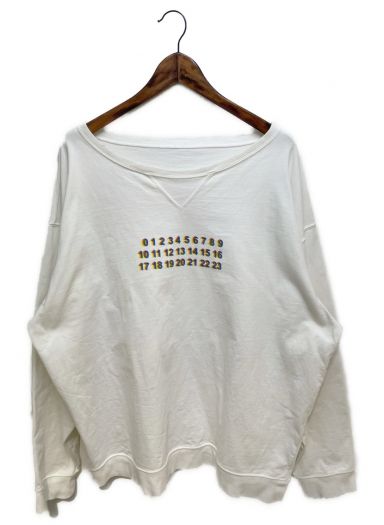 中古・古着通販】Maison Margiela (メゾンマルジェラ) カレンダータグプリントスウェット ホワイト サイズ:44｜ブランド・古着通販  トレファク公式【TREFAC FASHION】スマホサイト