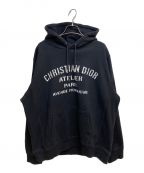 Christian Diorクリスチャン ディオール）の古着「アトリエプリントプルオーバーパーカー」｜ブラック