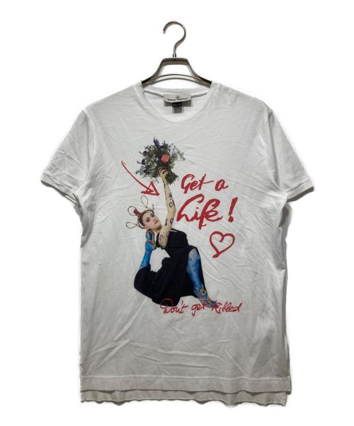 Vivienne Westwood（ヴィヴィアンウエストウッド）Vivienne Westwood (ヴィヴィアンウエストウッド) プリントTシャツ ホワイト サイズ:M 未使用品の古着・服飾アイテム