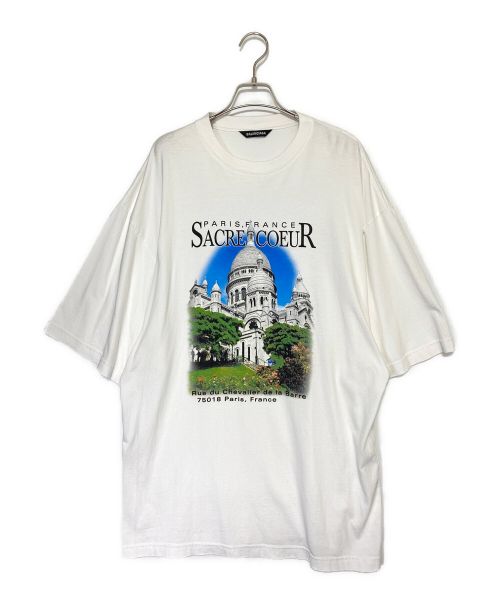 BALENCIAGA（バレンシアガ）BALENCIAGA (バレンシアガ) Sacre Coeur アートワーク プリント 半袖 Tシャツ ホワイト サイズ:XXSの古着・服飾アイテム