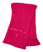 MM6 Maison Margielaエムエムシックス メゾンマルジェラ）の古着「ロゴリブスカーフ」｜ピンク