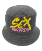CHROME HEARTS×MATTY BOYクロムハーツ×マティボーイ）の古着「Sex Records Cashmere Bucket Hat」｜ブラック