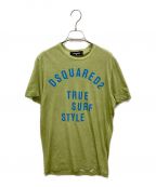 DSQUARED2ディースクエアード）の古着「プリントTシャツ」｜グリーン