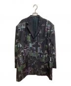 LAD MUSICIANラッドミュージシャン）の古着「20SS INKJET CROSS 3B BIG JACKET」｜ブラック