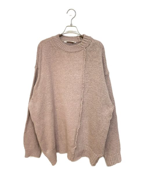 Name.（ネーム）Name. (ネーム) MULTI GAUGE ASYMMETRIC SWEATER ピンク サイズ:3の古着・服飾アイテム