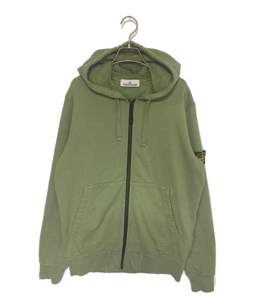 STONE ISLAND（ストーンアイランド）STONE ISLAND (ストーンアイランド) ジップアップパーカー カーキ サイズ:SIZE Lの古着・服飾アイテム