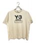 Y-3（ワイスリー）の古着「ロゴＴシャツ」｜ベージュ