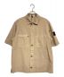 STONE ISLAND（ストーンアイランド）の古着「Cupro Cotton Twill-TC SS Overshirt」｜ベージュ