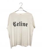 CELINEセリーヌ）の古着「Gothic T-SHIRT(ゴシックTシャツ)」｜ホワイト