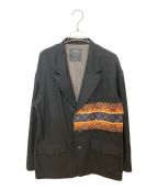 s'yteサイト）の古着「FLANNEL+ECUADORIAN WOVEN BRAID JACKET」｜ブラック