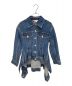 ALEXANDER McQUEEN（アレキサンダーマックイーン）の古着「Peplum Denim Jacket」｜ブルー