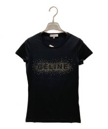 CELINE（セリーヌ）の古着「ロゴＴシャツ」｜ブラック