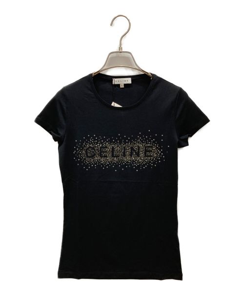 CELINE（セリーヌ）CELINE (セリーヌ) ロゴＴシャツ ブラック サイズ:Sの古着・服飾アイテム