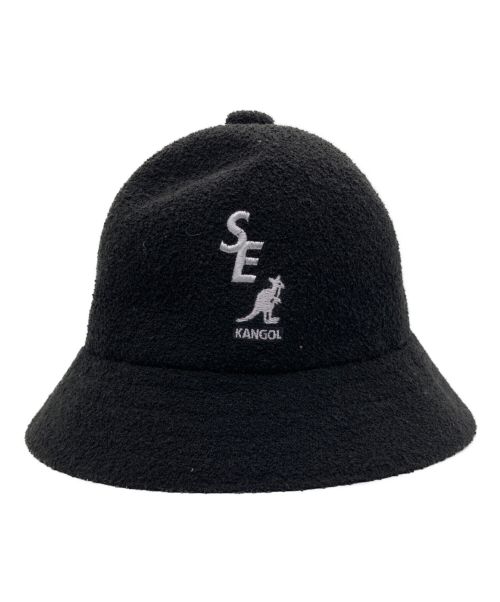 KANGOL（カンゴール）KANGOL (カンゴール) WIND AND SEA (ウィンダンシー) ハット ブラック サイズ:Mの古着・服飾アイテム