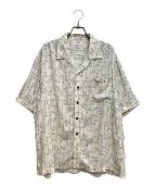 CELINEセリーヌ）の古着「デジタルプリントルーズフィットハワイアンシャツ （Digital Logo Loose Fit Hawaiian Shirt）」｜アイボリー