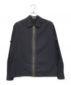 Christian Diorクリスチャン ディオール）の古着「オブリークジップシャツジャケット」｜ネイビー