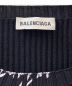 中古・古着 BALENCIAGA (バレンシアガ) ロゴ総柄ニット ブラック サイズ:S：37800円