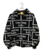 FR2エフアールツー）の古着「smoking kills ボアジャケット」｜ブラック