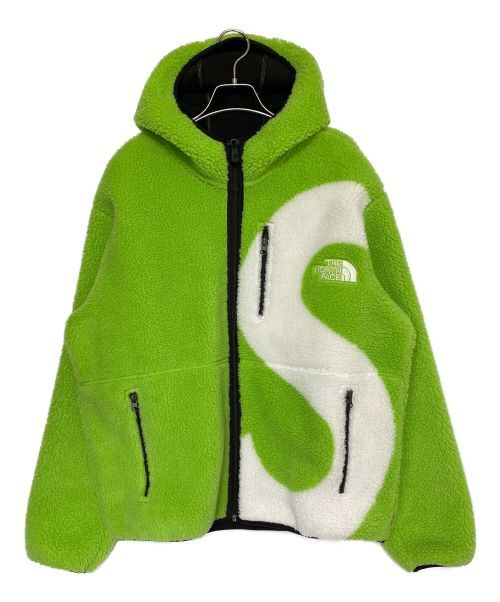 SUPREME（シュプリーム）SUPREME (シュプリーム) THE NORTH FACE (ザ ノース フェイス) Logo Hoodie Fleece Jacket グリーン サイズ:Mの古着・服飾アイテム