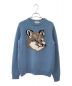 maison kitsune（メゾンキツネ）の古着「FOX HEAD PULLOVER」｜スカイブルー