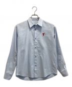 AMIPARISアミパリス）の古着「SMALL HEART LOGO OXFORD SHIRT」｜スカイブルー