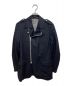 COMME des GARCONS HOMME PLUS（コムデギャルソンオムプリュス）の古着「12SS Tailoring for punk期 ライダーステーラードジャケット/Archive」｜ブラック