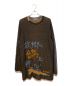 Yohji Yamamoto pour homme（ヨウジヤマモト プールオム）の古着「22SS 7G MESSAGE JACQUARD PRIZE HOME TOWN LONG SLEEVES」｜ブラック