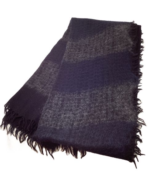 Yohji Yamamoto pour homme（ヨウジヤマモト プールオム）Yohji Yamamoto pour homme (ヨウジヤマモト プールオム) Wool mohair muffler （ウールモヘアマフラー） ブラック サイズ:-の古着・服飾アイテム