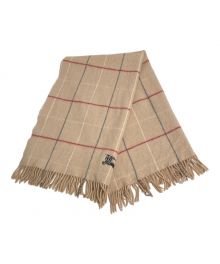 BURBERRY LONDON（バーバリーロンドン）の古着「Check blanket（チェックブランケット）」｜ベージュ