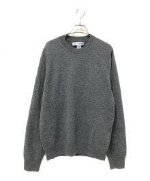 COMME des GARCONS SHIRT（コムデギャルソンシャツ）の古着「FOREVER Round-Neck Pullover Knit」｜グレー