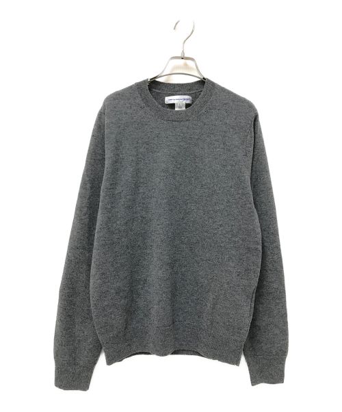 COMME des GARCONS SHIRT（コムデギャルソンシャツ）COMME des GARCONS SHIRT (コムデギャルソンシャツ) FOREVER Round-Neck Pullover Knit グレー サイズ:Sの古着・服飾アイテム