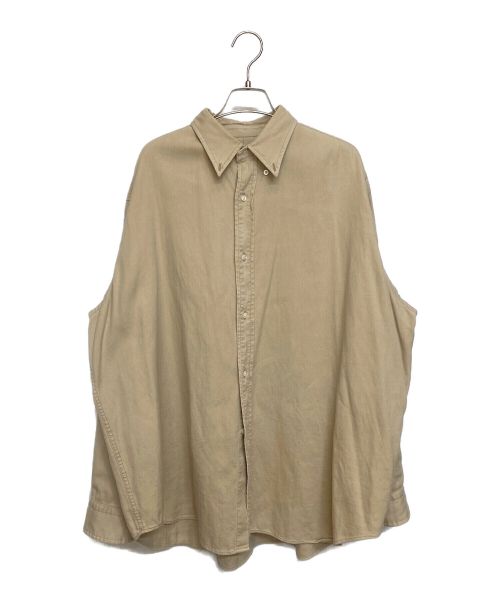 A.PRESSE（アプレッセ）A.PRESSE (アプレッセ) 22SS ツイルボタンダウンシャツ ベージュ サイズ:2の古着・服飾アイテム