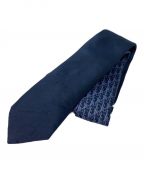 Diorディオール）の古着「Oblique Silk Tie（オブリーク柄シルクネクタイ）」｜ブルー