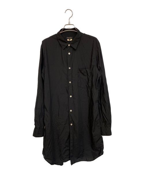 COMME des GARCONS HOMME PLUS（コムデギャルソンオムプリュス）COMME des GARCONS HOMME PLUS (コムデギャルソンオムプリュス) 22AW ポリエステル縮絨シャツ ブラック サイズ:Mの古着・服飾アイテム