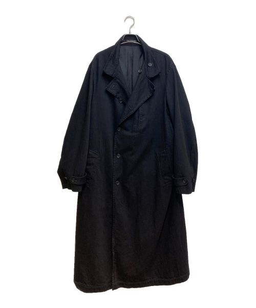 Yohji Yamamoto pour homme（ヨウジヤマモト プールオム）Yohji Yamamoto pour homme (ヨウジヤマモト プールオム) 23AW 12ozBK DENIM I-STAND COLLAR DENIM COAT ブラック サイズ:3の古着・服飾アイテム