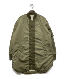 DIESEL（ディーゼル）の古着「ロングMA-1ジャケット」｜カーキ