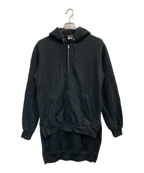 COMME des GARCONS HOMME PLUS（コムデギャルソンオムプリュス）COMME des GARCONS HOMME PLUS (コムデギャルソンオムプリュス) サイドジップロングパーカー ブラック サイズ:Mの古着・服飾アイテム