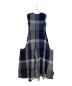 LIMI feu (リミフゥ) 23AW PLAID PATTERN DECONSTRUCTED  DRESS(プラットパターンデコンストラクテッドドレス) グレー×ネイビー サイズ:1：40000円