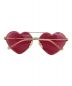 GUCCI (グッチ) Heart Lens Sunglasses (ハートレンズサングラス) ピンク サイズ:62□15 140：30000円