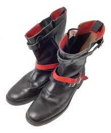 COMME des GARCONS（コムデギャルソン）の古着「×Lewis Leathers(ルイス・レザー) Atlantic engineer boots（アトランティックエンジニアブーツ）」｜ブラック