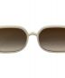 中古・古着 Christian Dior (クリスチャン ディオール) Color Lens Square Sunglasses（カラーレンズスクエアサングラス） ホワイト サイズ:59□17 145：35000円