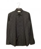 Saint Laurent Parisサンローランパリ）の古着「スタッズデザインシャツ」｜ブラック