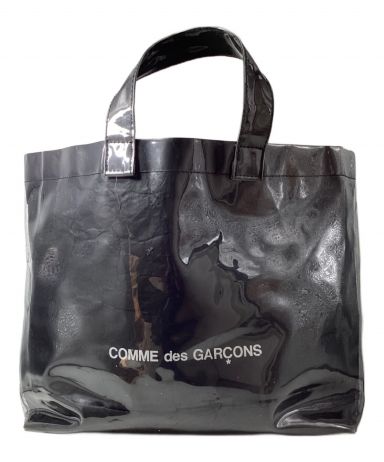 【中古・古着通販】COMME des GARCONS (コムデギャルソン) PVCトートバッグ ブラック サイズ:-｜ブランド・古着通販  トレファク公式【TREFAC FASHION】スマホサイト