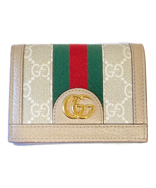 GUCCI（グッチ）GUCCI (グッチ) 2つ折り財布 ベージュの古着・服飾アイテム