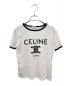 CELINE（セリーヌ）の古着「リンガーＴシャツ」｜ホワイト×ネイビー