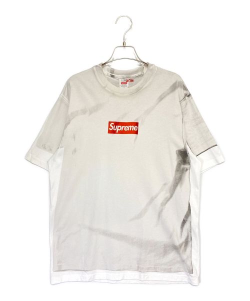 SUPREME（シュプリーム）SUPREME (シュプリーム) MM6 Maison Margiela (エムエムシックス メゾンマルジェラ) Box Logo Tee ホワイト サイズ:Sの古着・服飾アイテム