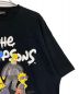 中古・古着 BALENCIAGA (バレンシアガ) The Simpsons (ザ シンプソンズ) シンプソンズTシャツ ブラック サイズ:L：60000円